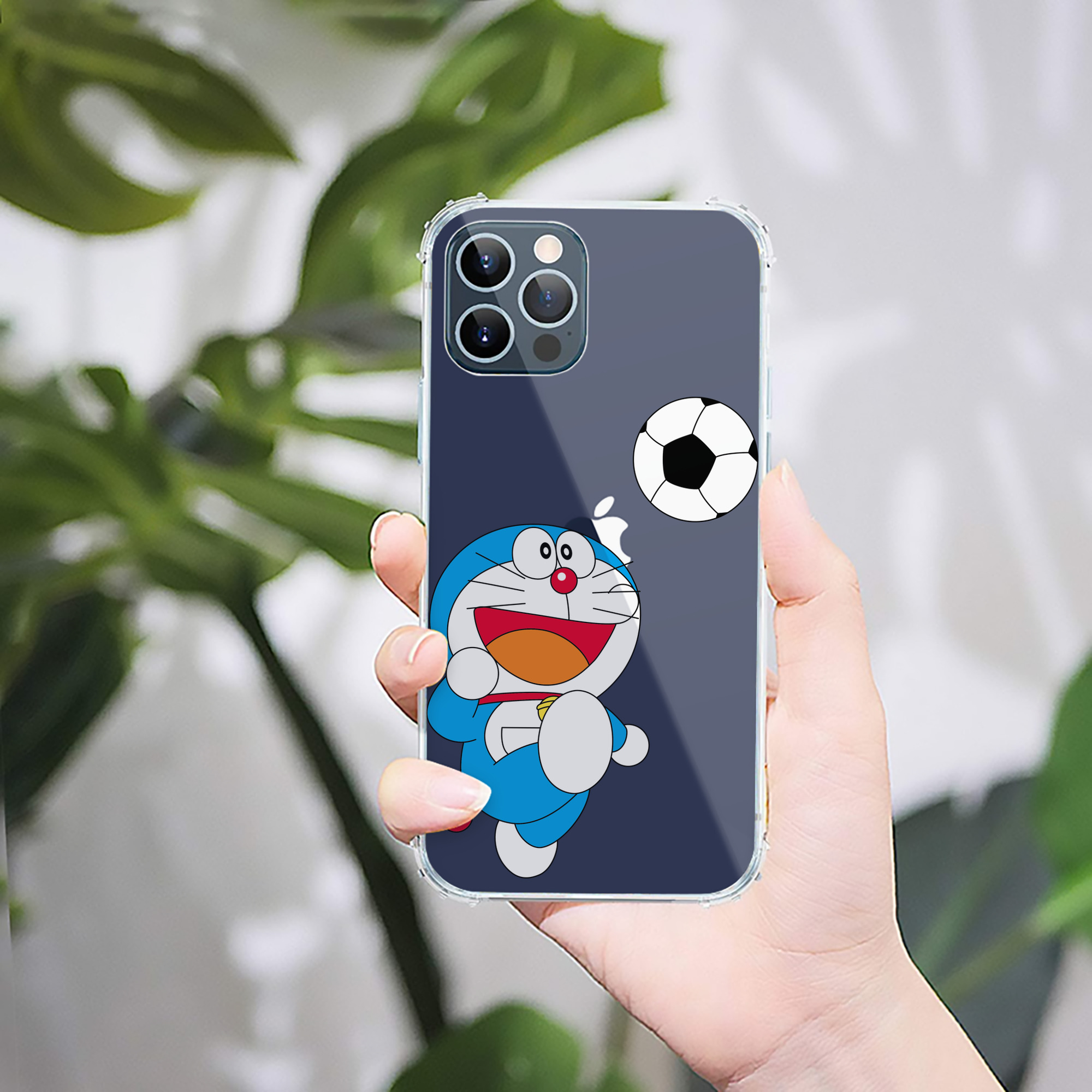（画像用） ドラえもん Doraemon 【iPhone 12シリーズ対応】透明スマホケース（クリアソフトケース）